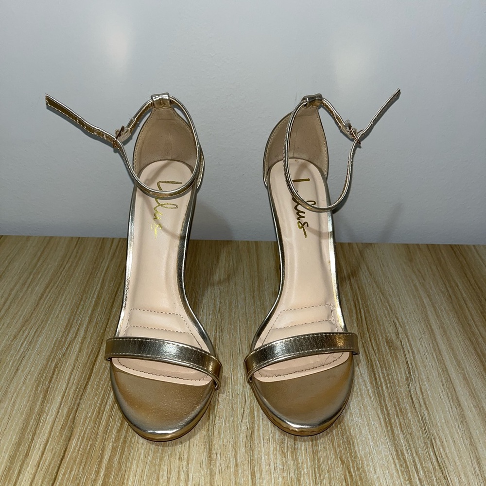 Gold heels